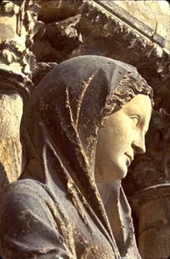 Virgin of the Visitation ca. 1250 Reims Cathedral